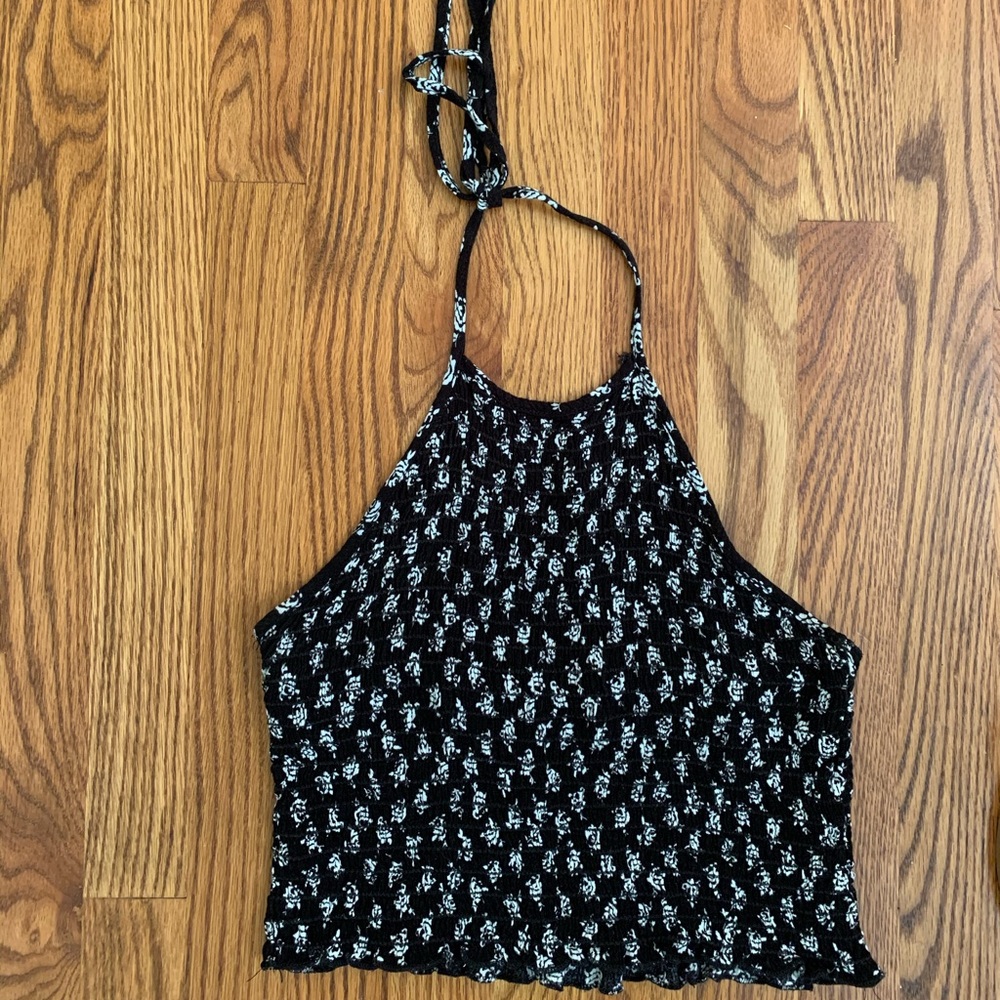 Floral halter top